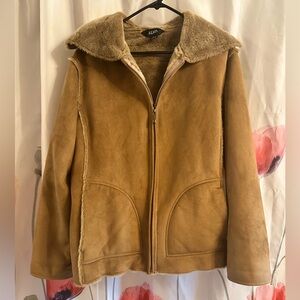 Women's Tan Faux Shearling Jacket NWOT